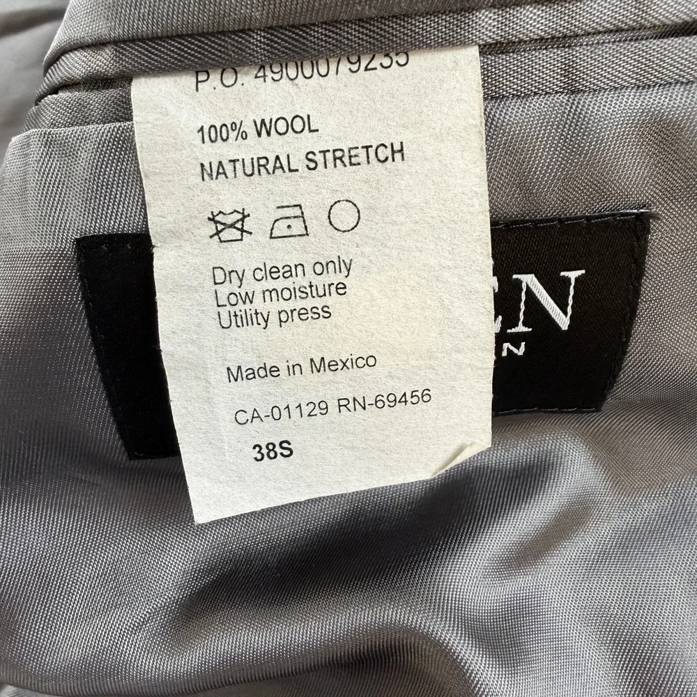 Lauren Ralph Lauren Blazer Mens 38S Gray Slim Fit Suit Sport Coat Jacket Classic